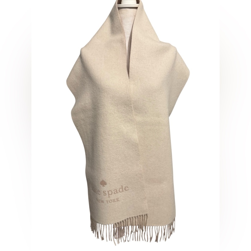 Kate Spade Oblong wool/cashmere scarf new with tag - Picture 2 of 8